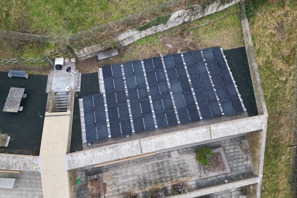 PV-Anlage von oben