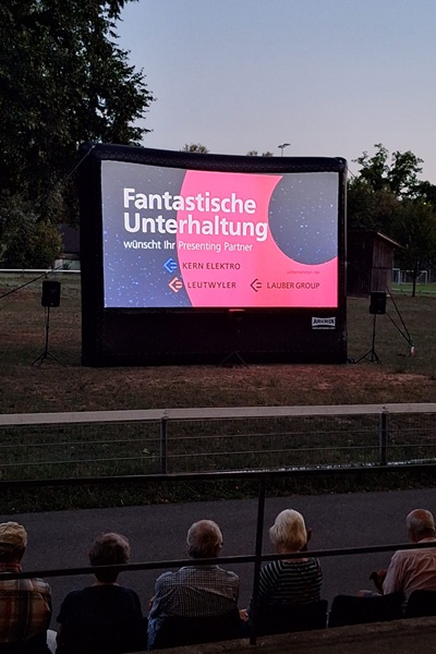 Openair Kino Leinwand